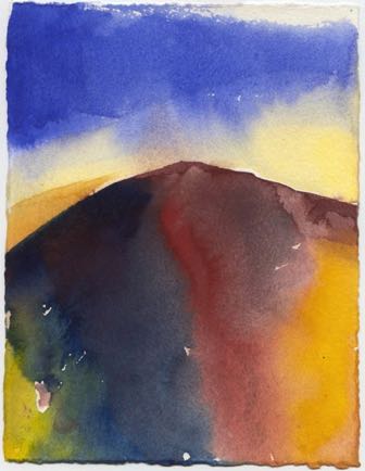 13 (Mountain), 14cmx19cm, Watercolour 13 (Mountain), 14cmx19cm, Watercolour